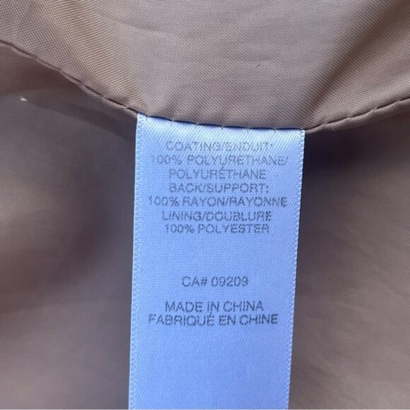 Cleo Metallic Bronze Faux Leather Moto Style Bomber Jacket - Picture 5 of 9